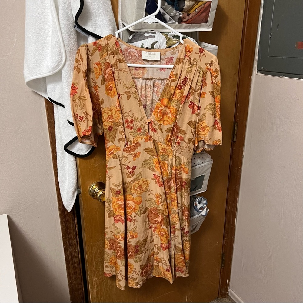 Auguste the Label Orange Floral Mini Dress